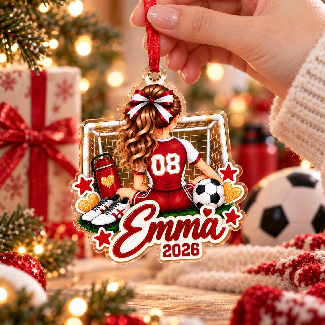 Personalized Soccer Girl Christmas Ornament, Custom Soccer Player Acrylic Ornament with Name & Jersey Number, Soccer Team Gifts for Girls b2456314-6e7e-4947-ba27-4a9e7c4ca5a3-6.jpg