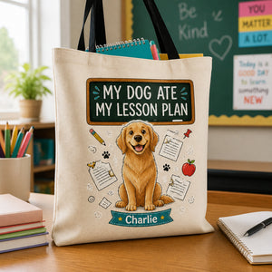 Teacher Tote – My Dog Ate My Lesson Plan (Personalized Name) - Personalized AOP Tote b26ca2ca-4e08-4afd-abe2-2d1d9905dbe7.jpg