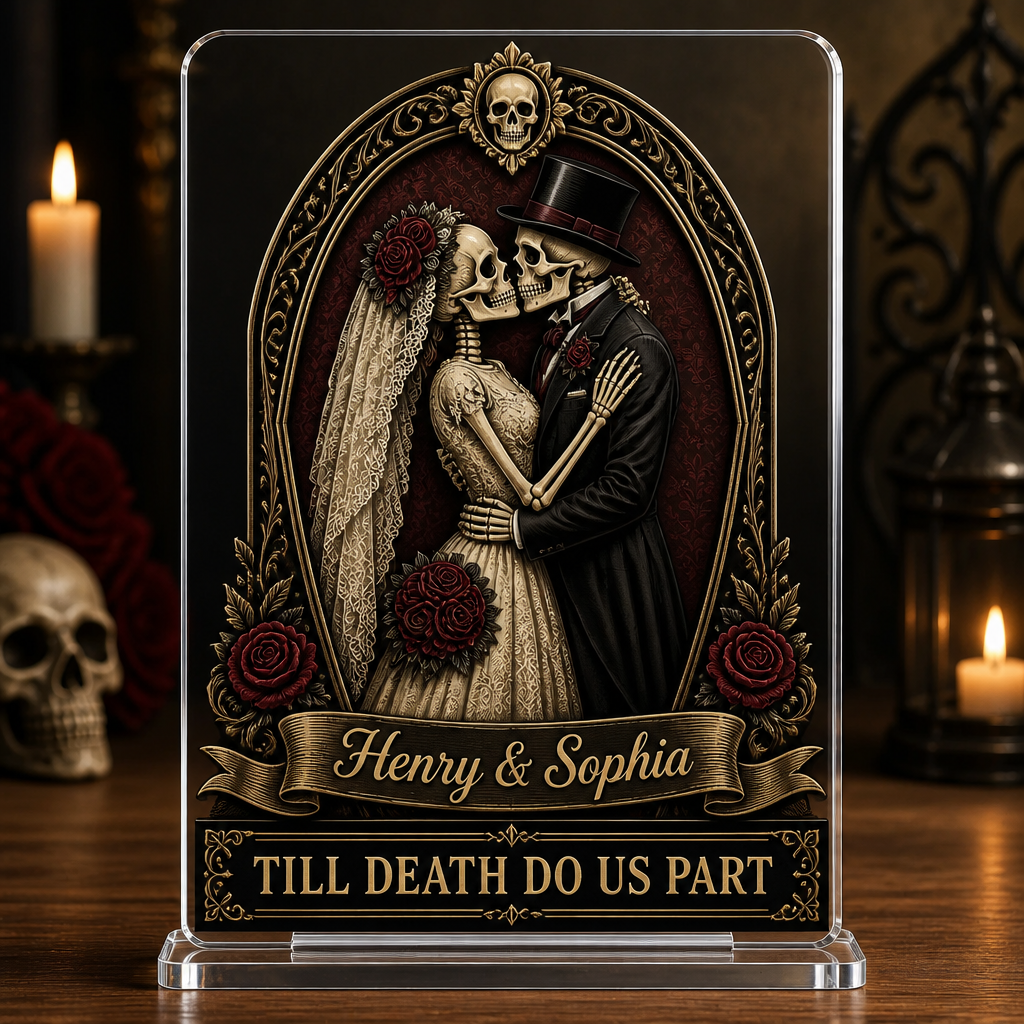 Till Death Do Us Part — Gothic Couple Personalized Acrylic Plaque - Personalized Acrylic Plaque b27a4b15-9a22-445c-83c5-cf21c6f1cafa.png