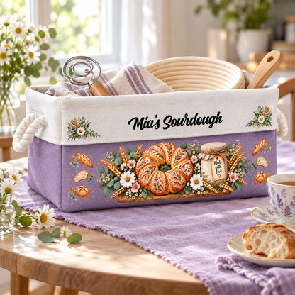 Custom Sourdough Baking Basket Gift For Sourdough Lovers - Personalized Storage Basket b29fb41e-f4a7-46ba-afc2-28542e58845c-5.jpg