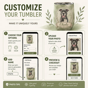 Custom Pet Portrait Wine Tumbler — Watercolor Crest with Name - Personalized Wine Tumbler b2a046a0-f7a8-4abd-ad9c-3941feb2114b.jpg