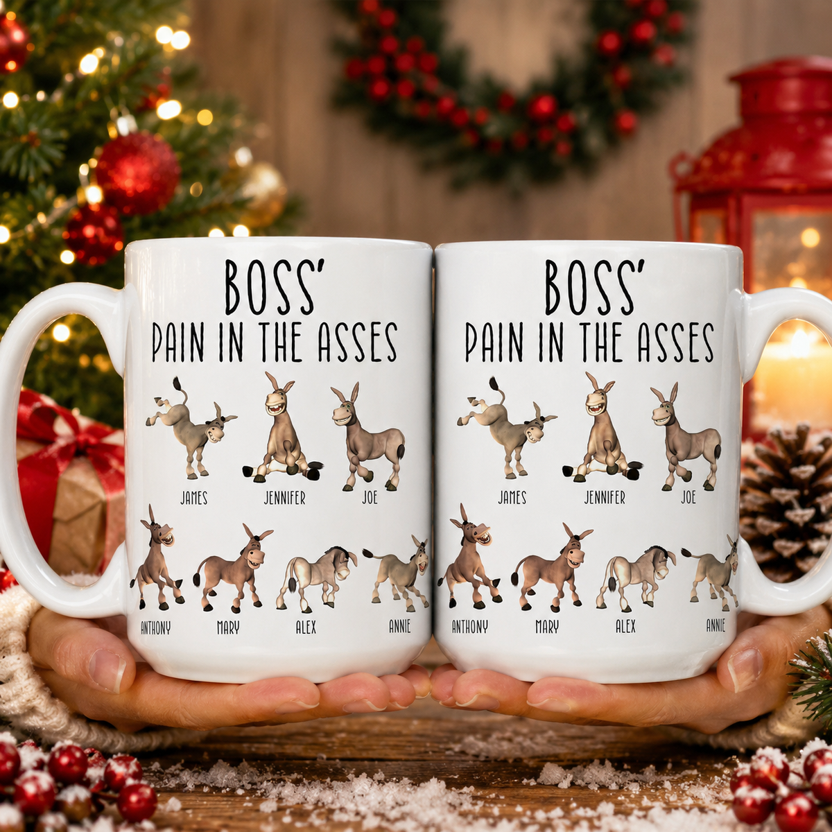 Boss' Pain In The Asses - Funny Boss Gift - Personalized Mug