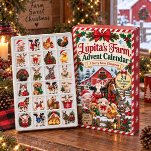 Farm Animal Advent Calendar: Personalized Christmas Countdown Box, Red Paper and Acrylic b2ef4142-eb67-436c-8d5d-13476aa5a33f-il_1588xN.8555786413_sa58.jpg