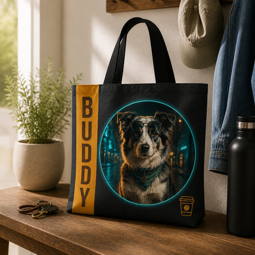 Custom Pet Portrait Neon Tote – Your Pet, Your Name - Personalized AOP Tote b3072c21-15a9-45d0-a06c-b8ad9cac9250.jpg