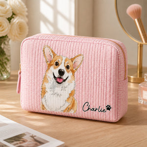 Custom Pet Portrait Makeup Bag – Photo to Illustration with Name - Personalized Bubble Gauze Makeup Bag b311b0c7-ab63-48f4-a72e-d111b9c546b5.jpg