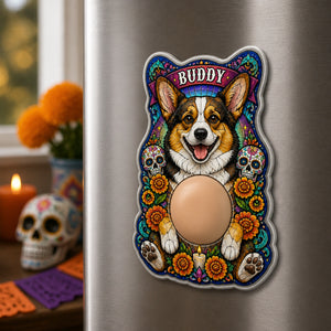 Personalized Día de los Muertos Pet Portrait Acrylic Fridge Magnet - Personalized Acrylic Refrigerator Magnet - Soft Rubber Belly b323417c-ac10-446d-a848-3b75c29e62a6.jpg