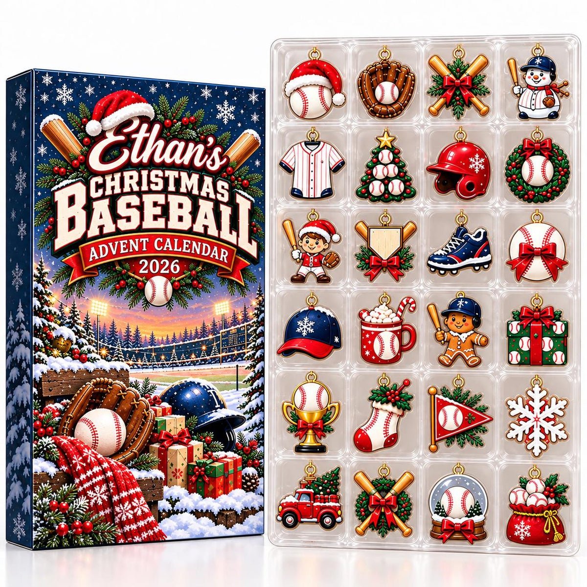 Custom Name Baseball Advent Calendar 2026, Christmas Countdown Box, 24 Baseball Charms, Personalized Holiday Keepsake, Baseball Player Gift b34dcddc-528c-47e7-878b-9d43b70ac5fb-il_1588xN.8630474507_q7ar.jpg