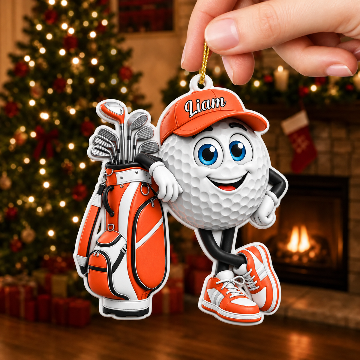 Golf Is My Happy Place - Personalized Golf Ornament, Custom Name Golf Lover Christmas Gift, 3D Relief Acrylic Xmas Tree Decor,Fun Holiday b3672326-822d-43f6-90e9-056d94a28e57-38c5666f-2fd5-41ec-bff7-d2a31242ef90-1-.png