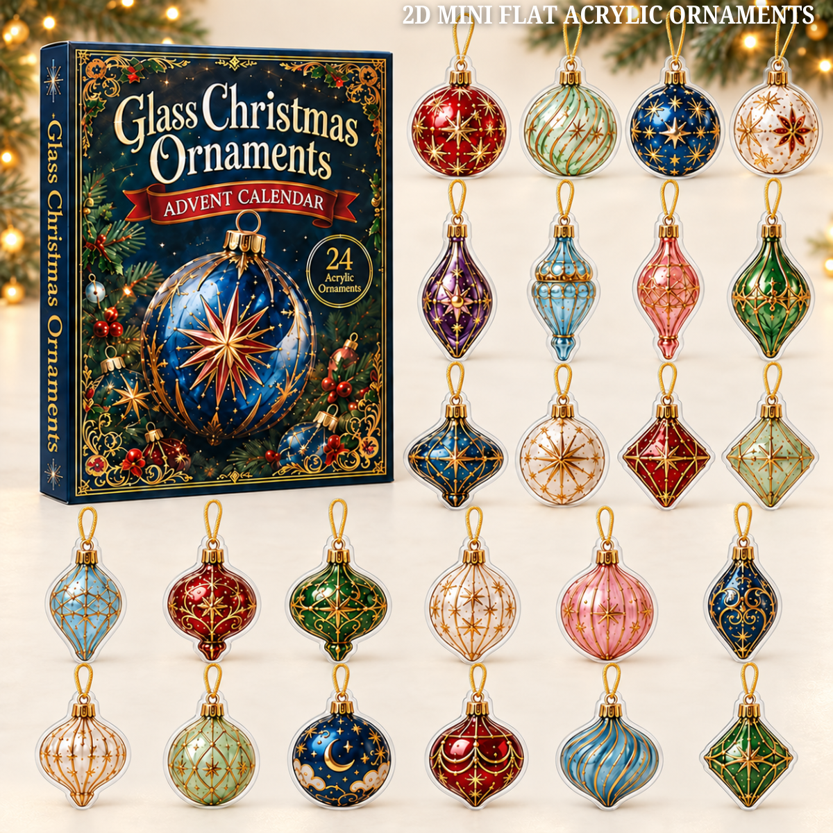 Acrylic Glass Christmas Advent Calendar 2026 - 24-Day Festive Countdown, Acrylic Charms Blind Box - Gift For Christmas Lovers b3757207-faa2-4316-9534-c97c3b73e584-ornament-box.png