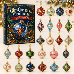 Acrylic Glass Christmas Advent Calendar 2026 - 24-Day Festive Countdown, Acrylic Charms Blind Box - Gift For Christmas Lovers b3757207-faa2-4316-9534-c97c3b73e584-ornament-box.png
