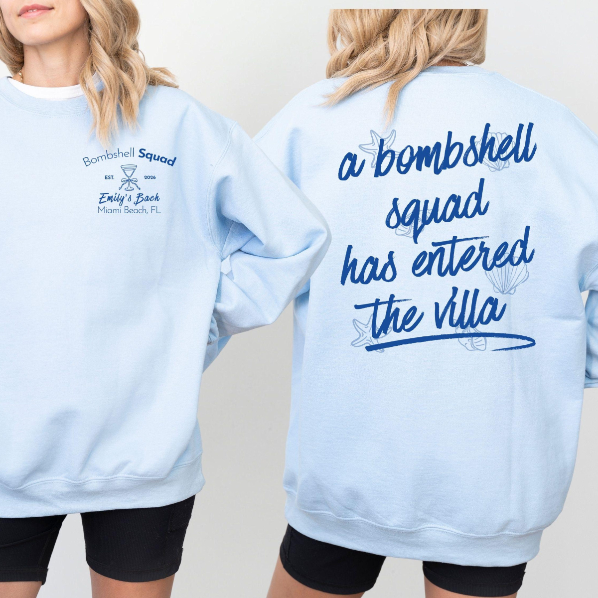 Bombshell Bride Bachelorette Crewneck, Villa Squad Bridal Party Sweatshirt b3784712-2e8b-406e-bb5e-38c2b620d60d-3.png