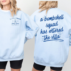 Bombshell Bride Bachelorette Crewneck, Villa Squad Bridal Party Sweatshirt b3784712-2e8b-406e-bb5e-38c2b620d60d-3.png