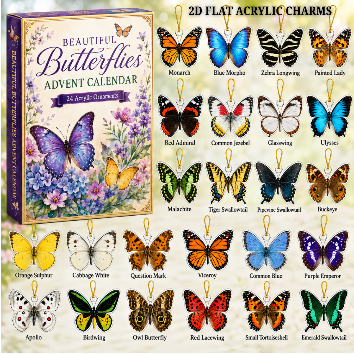 Beautiful Butterflies Advent Calendar 2026 - 24-Day Festive Countdown, Acrylic Charms Blind Box - Gift For Butterfly Lovers b386fbf7-93d6-4d57-91ef-dbbcf00f22ee-butterfly-text.png