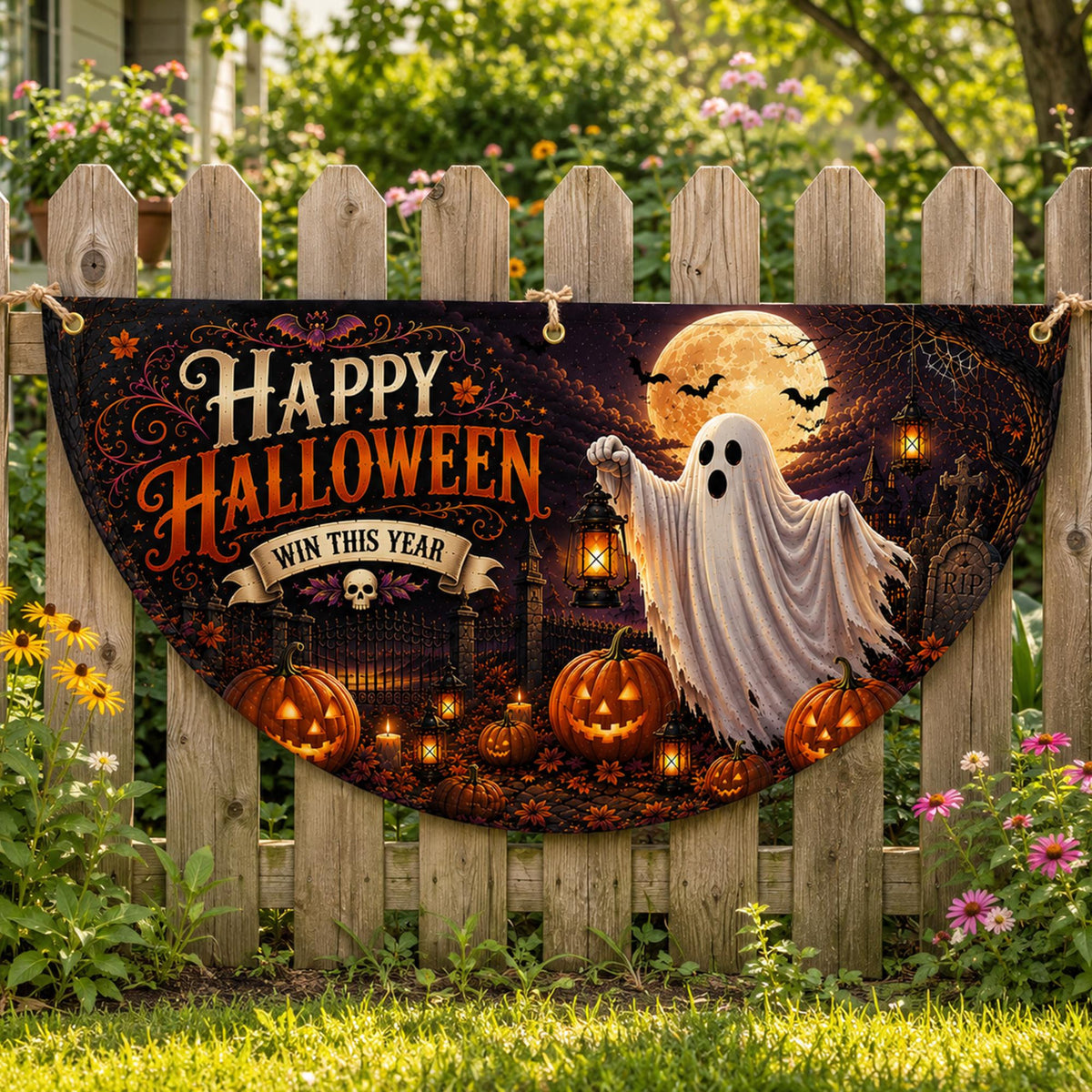Halloween Half Moon Bunting Flag, Happy Halloween Fan Banner, Front Porch Decor, Fall Outdoor Flag, Front Door Yard Decoration b39e5ba9-6aac-4d57-9f87-2f0ab5630012-1.jpg