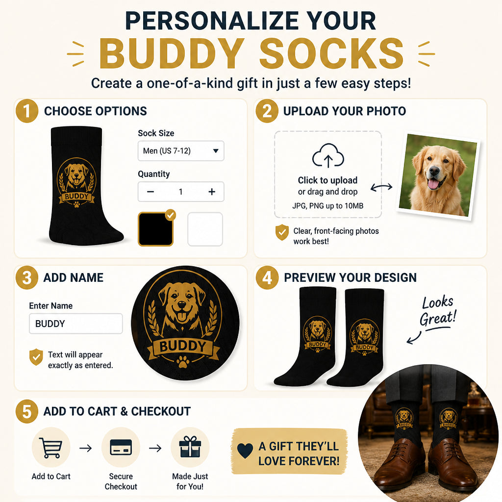 Personalized Dog Name Dress Socks – Gold Crest - Personalized Socks - All over printed b3e37582-e5a6-46d4-9278-0ab291ca651a.jpg
