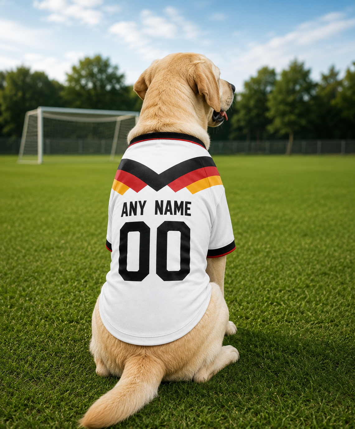 Germany Dog Tshirt 2026 World Cup Pet Clothes Jersey Style Custom Name and Number Pet Clothes Gifts