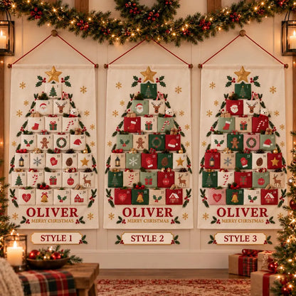 Personalized Advent Calendar, Custom Name 24 Pocket Christmas Countdown, Fabric Hanging Calendar, Sibling Christmas Tradition b40b53dd-77f7-45fe-ac50-acd35ce03f99-FFFVVVVVVVVVVVVVV-5-.webp