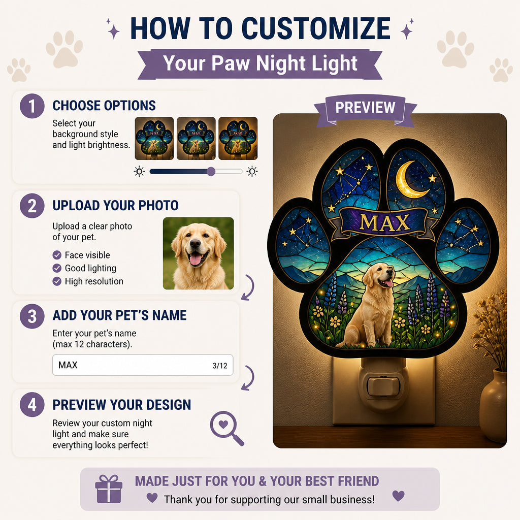 Stained Glass Paw Night Light – Personalized Pet Name - Personalized Acrylic Night Light b4265ea5-2bc2-4697-9e7e-cf7b6128f247.jpg