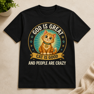 God Is Great Cat Is Good Personalized Cat Name T‑Shirt - Personalized T-shirt b42f4658-fe5b-4dc4-8b8a-ca3b49778612.png