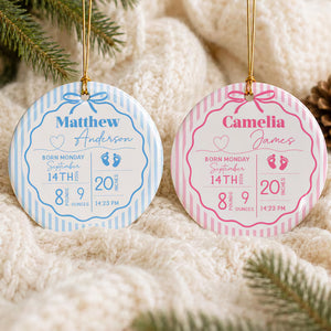Custom Striped New Baby Ornament: Baby Birth Stats Ceramic Ornament, Christmas Newborn Keepsake, Baby Shower Gift, New Parents Gift b4338486-9a42-4ead-b7db-20824c889340-gfhghfghfghfhfrtyrty-4-.jpg