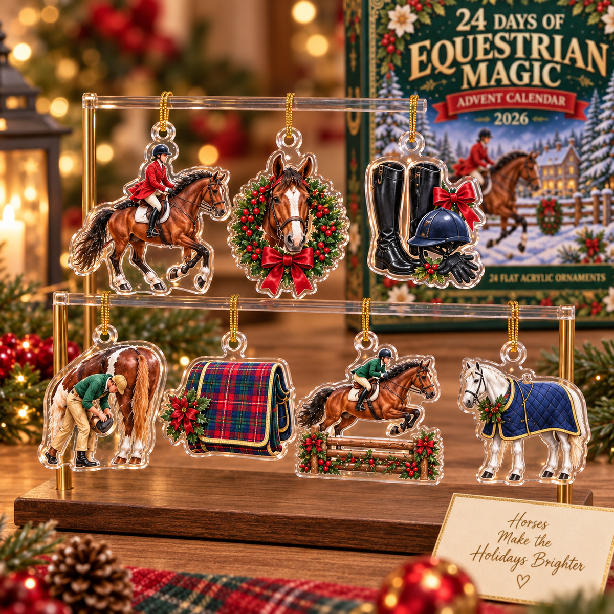 2D Flat Acrylic Equestrian Advent Calendar 2026, 24 Horse Ornaments, Horse Riding Christmas Countdown, Equestrian Gift b452f3bb-845b-48df-a432-603d410c5aa8-4b245088-2a93-4127-9575-ec2bb929b851.png