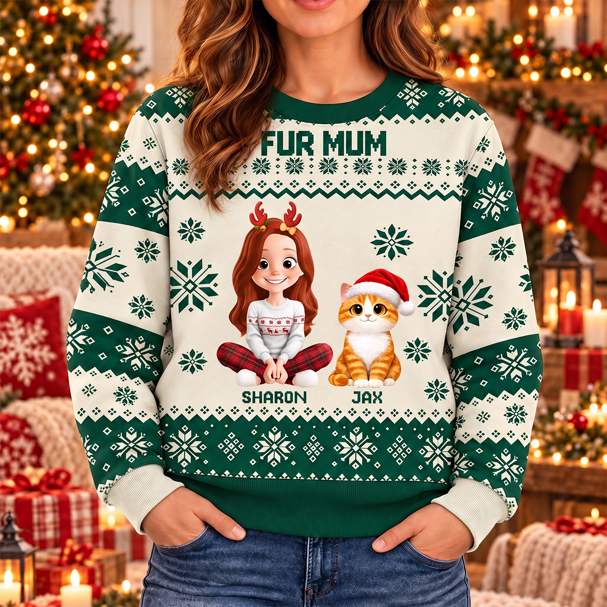 Fur Mom - Personalized 3D Sweatshirt - Christmas Gift For Dog Mom, Cat Mom b49da7b3-5fbc-4bec-8935-74c2c9adaceb-MOCKUP-3.png