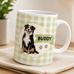 Personalized Dog Name Mug – Watercolor Gingham & Pup - Personalized Mug b4f9978b-e87c-4819-8b0d-efc9079c9d24.jpg