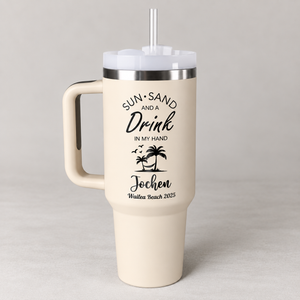 Personalized Beach Tumbler for Girl's Trip, Custom Vacation 40 oz Tumblers, Girls Weekend Gift, Laser Engraved Cups, Stainless Steel Mug b50a7e6c-6b21-4a6f-904e-4442afb88416-Cream_Tumbler_with_Beach_Print.png