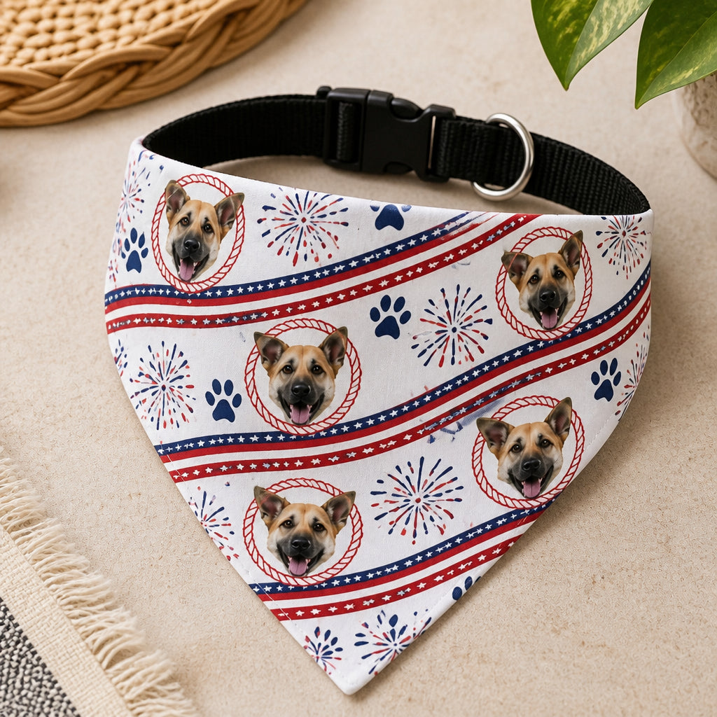 Patriotic Pet Photo Bandana - Personalized Pet Bandana Collar With Adjustable Buckle b5200c90-5065-4c13-99f1-f596bfbd7646.jpg