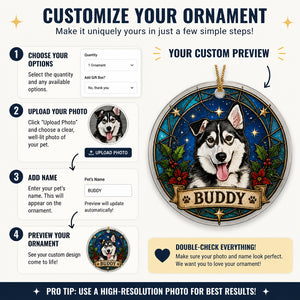 Custom Stained-Glass Pet Portrait Ornament – Name Plate - Personalized Transparent Acrylic Ornament b5281f94-124f-418b-b9fe-9ebb51e751d3.jpg
