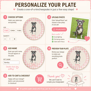 Custom Pet Portrait Ceramic Plate with Name – Botanical Wreath - Personalized Personalized Ceramic Plate b553c8bc-fda3-433e-9d3a-8b80a73b9fb2.jpg