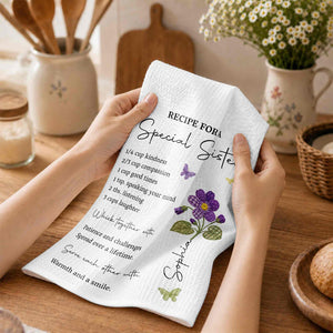 Recipe For A Special Sister, Personalized Kitchen Towel, Gift For Sister and Bestie b5597ecb-be5e-43b6-8b22-b74a72cc99c5-banner-4.jpg