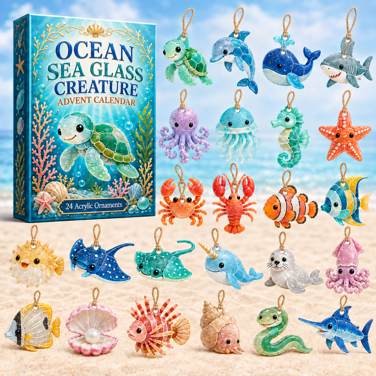Sea Glass Ocean Friends Advent Calendar 2026 - 24-Day Festive Countdown, Acrylic Charms Blind Box - Gift For Ocean Lovers b565533a-eb30-413d-b7e9-4be99eb78b7a-sea-glass-box-charms.png