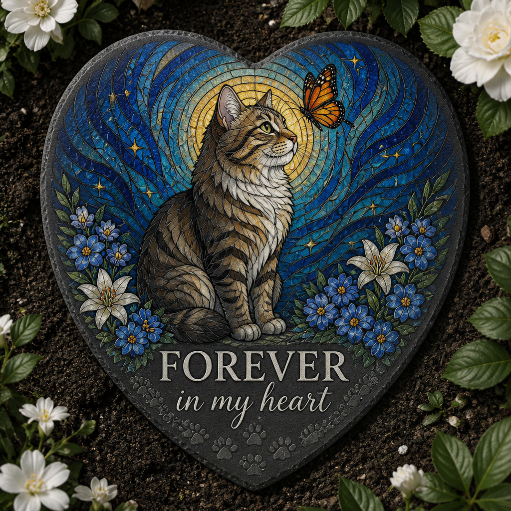 Forever In My Heart Pet Memorial Stone – Stained-Glass Portrait - Personalized Memorial Stone b56c5722-7c70-4d1f-a469-bce04c7a37a4.png
