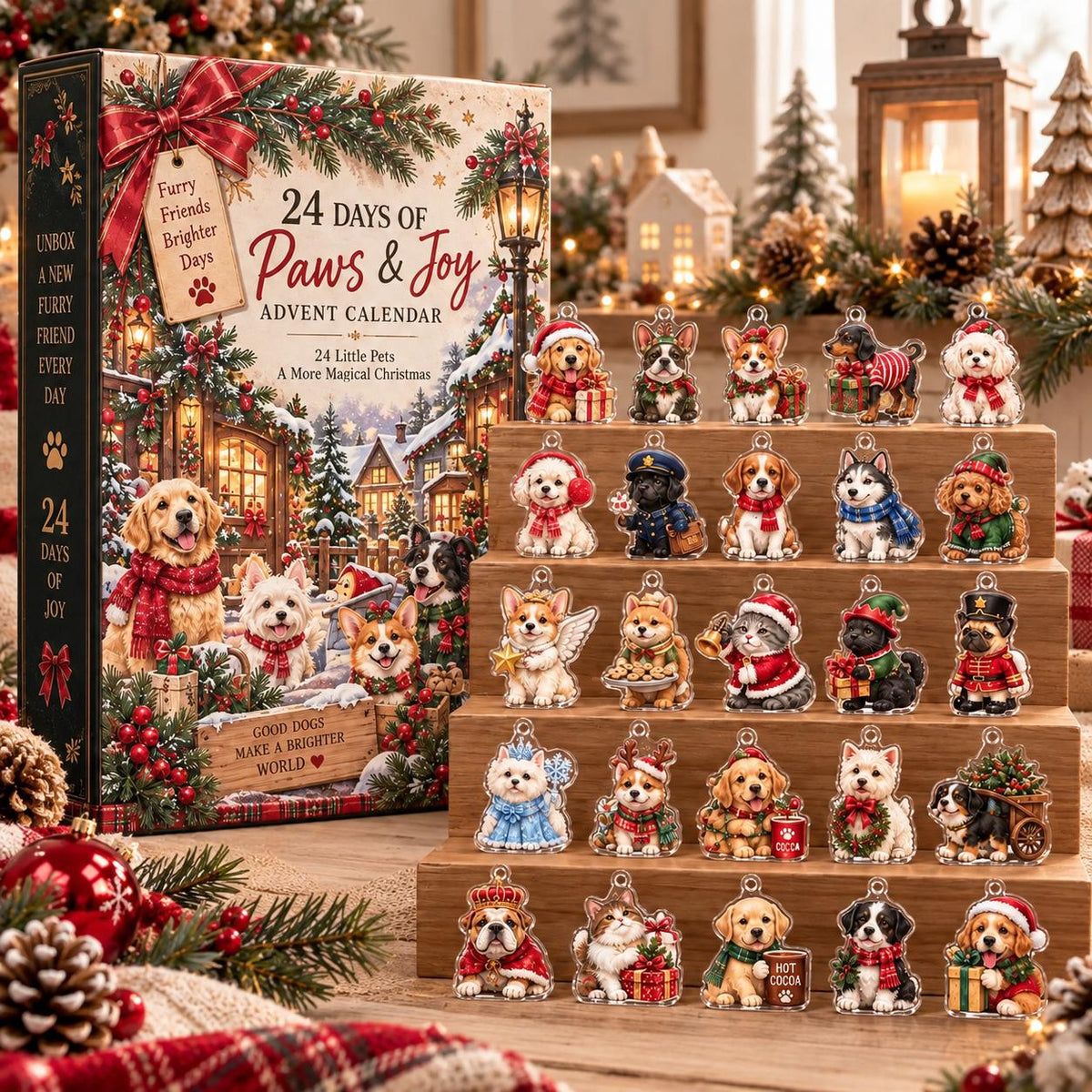 Christmas Pet Advent Calendar, 24 Day Dog Cat Countdown, Acrylic Pet Ornaments, Dog Lover Gift, Cat Lover Gift, Xmas Decor Abagael Tatiana b58d56f4-874b-4ca1-bec6-b4c92dd00423-il_fullxfull.8637928611_hnjg.jpg