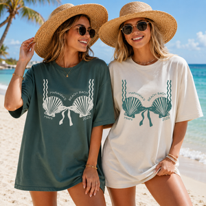 Custom Bikini Bachelorette Group Shirts, Last Toast Coastal Beach Bach Party Matching Tees, Cute Funny Seashell Bikini Bra Comfort Color Top b59d4990-c8f7-47c5-bba1-16b73a23b36e-2.png