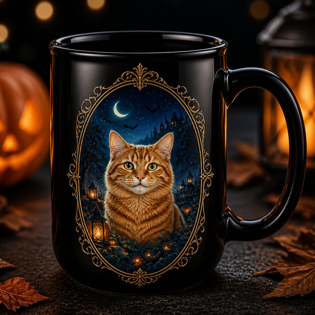Custom Pet Halloween Cauldron Mug – Moonlit Cameo Portrait - Personalized Halloween Black Ceramic Witch Mug b5b423c1-94e1-4710-a77b-10d64df526d3.jpg