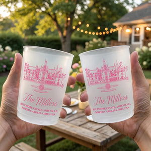 Wedding Venue Illustration - Personalized Frosted Cup - Wedding Gift b5b4ca35-1272-4651-b1cc-7b3aa3ba76cf-2.webp