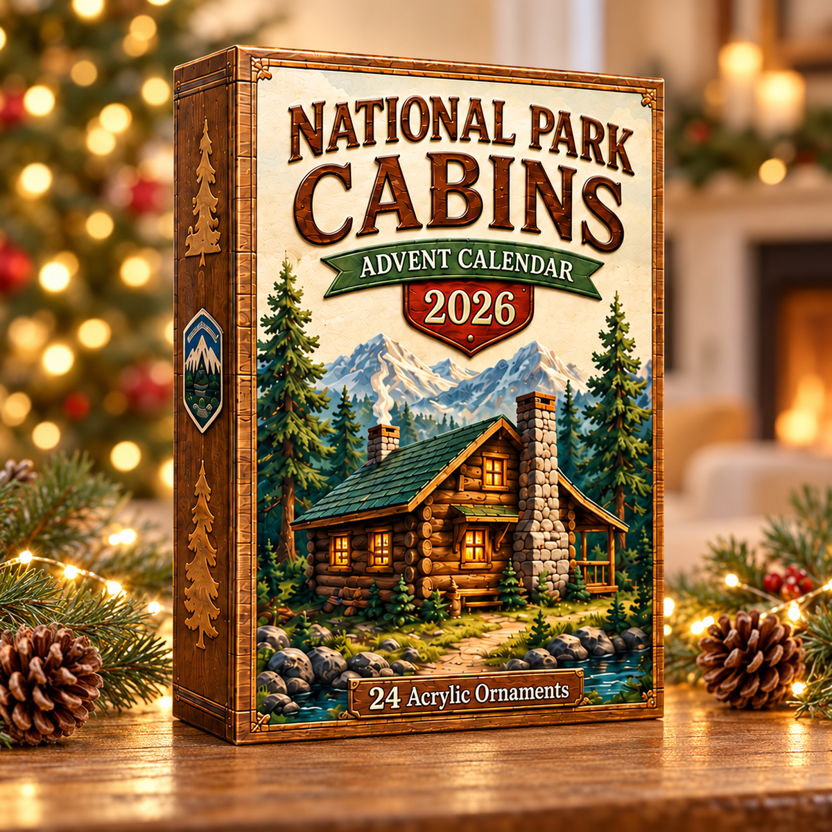 National Park Cabins Advent Calendar 2026 - 24-Day Festive Countdown, Acrylic Charms Blind Box - Gift For Family & Friends b5b4f0b5-473c-4377-9b57-9c6ba2c71dfc-cabin-box.png