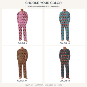 Custom Face Couple Pajamas, Personalized Photo Pajama Set for Men and Women, Matching PJs, 24 Colors, Anniversary Gift b5d4905c-b314-40ce-b99e-7d2f92777e11-il_fullxfull.8613413679_geqh.jpg
