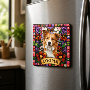 Custom Stained-Glass Pet Portrait Magnet - Personalized Custom Shape Fridge Magnet b5db84d8-3d1f-4ff6-af7e-386804f1f2ca.jpg