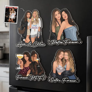 Personalized Besties Photo Magnet, Custom Best Friend Fridge Magnet, Acrylic BFF Picture, Besties Forever, Friendship Thank You Gift for Her b60dbfd8-7154-4018-868e-56d729bca67c-FGGFGF-4-.webp