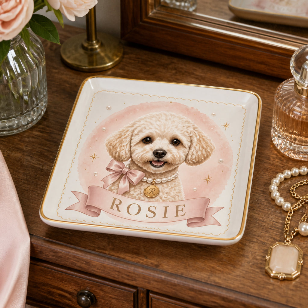 Custom Pet Portrait Jewelry Tray – Photo-to-Art with Name - Personalized Jewelry Plate b61ed65b-3217-49ea-b279-942a85bdc581.jpg