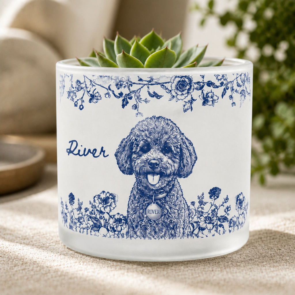 Custom Pet Portrait Botanical Planter – Photo-to-Engraved Art with Name - Personalized Mini Glass Plant Pot b6372bbc-a89f-421b-bd77-7cfc47c8867c.jpg
