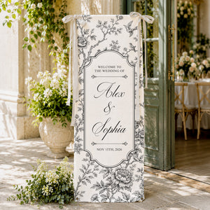 Custom Toile De Jouy Wedding Sign - Personalized Welcome Sign - Wedding Decoration b64d5d12-7bde-42b0-b57c-14376568bda0-6.jpg