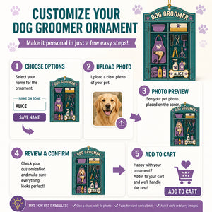 Dog Groomer Ornament with Personalized Name - Personalized Ornament b653e694-420a-47a7-bd7d-daf62c3024e4.jpg