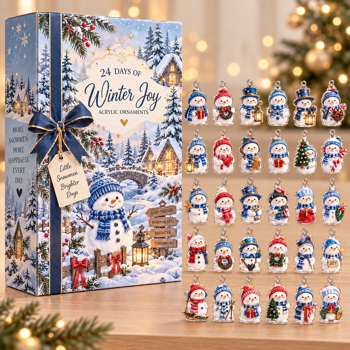 24-Day Snowman Advent Calendar, Acrylic Christmas Countdown Ornaments, Gift For Kid b6591042-dbb8-41c1-97d5-5094e20f9944-B-ng-i-tuy-t-Noel-tr-n-n-n-kem.png
