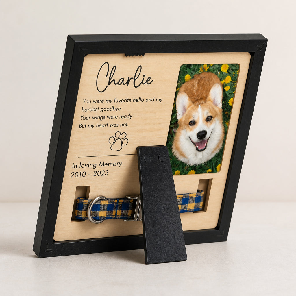 Pet Memorial Picture Frame — Upload Photo, Name & Years - Personalized Picture Frame b6998ae7-8be9-47e2-a86f-ee3616a6fa15.jpg