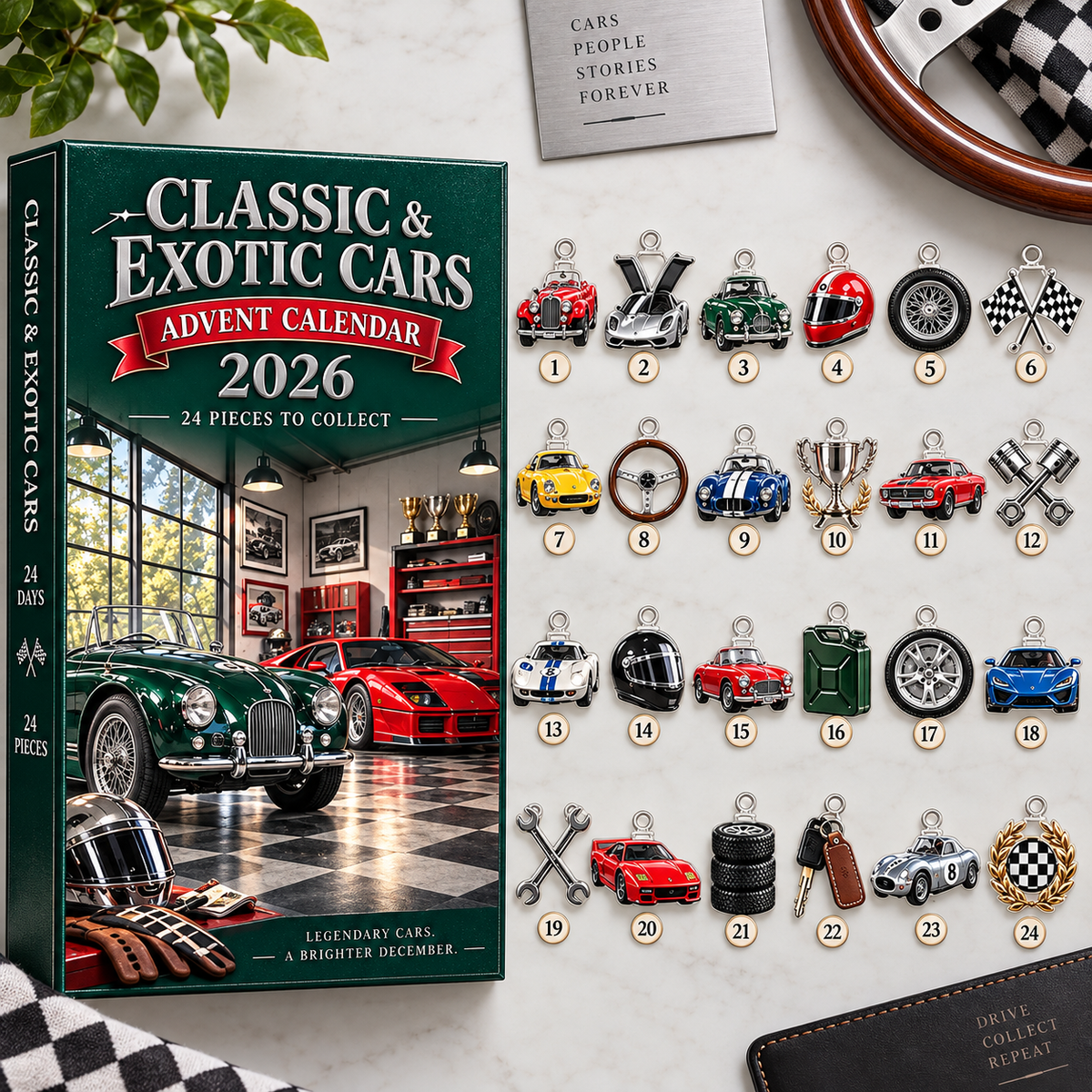Classic Car Advent Calendar 2026, 24 Piece Car Enthusiast Countdown Gift, Sports Car Collector Holiday Decor b6a2bbe5-4fbb-4c63-9517-0def2fbbc82a-2841deab-eb8f-47c0-849b-5df6a0d9b67d.png