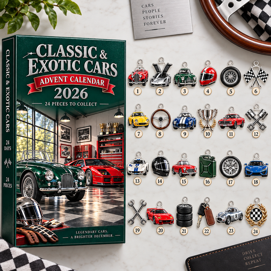 Classic Car Advent Calendar 2026, 24 Piece Car Enthusiast Countdown Gift, Sports Car Collector Holiday Decor b6a2bbe5-4fbb-4c63-9517-0def2fbbc82a-2841deab-eb8f-47c0-849b-5df6a0d9b67d.png